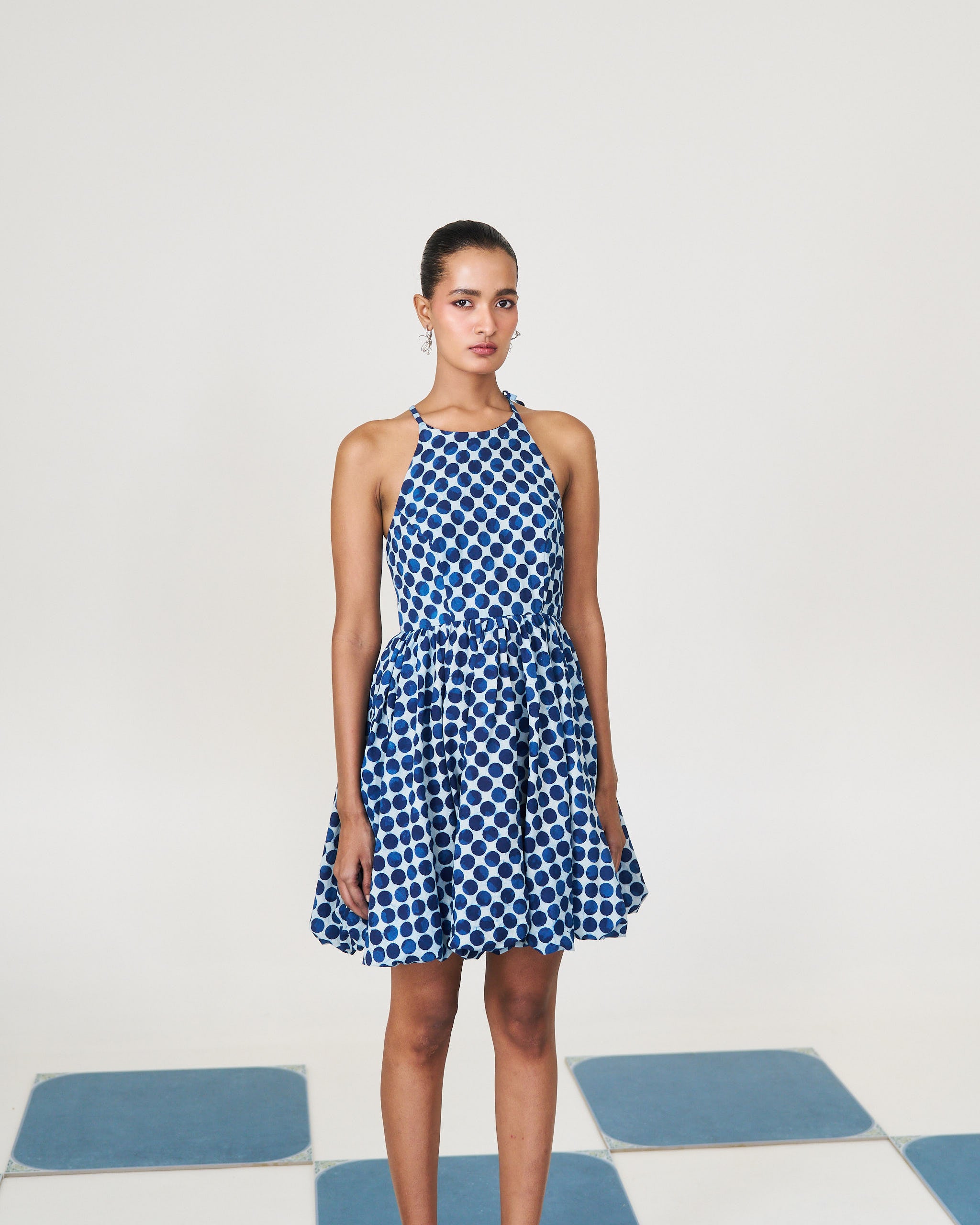 bubble hem dress Size:Single Size illusion back Wrap Knee-Length Sweater Dress this on