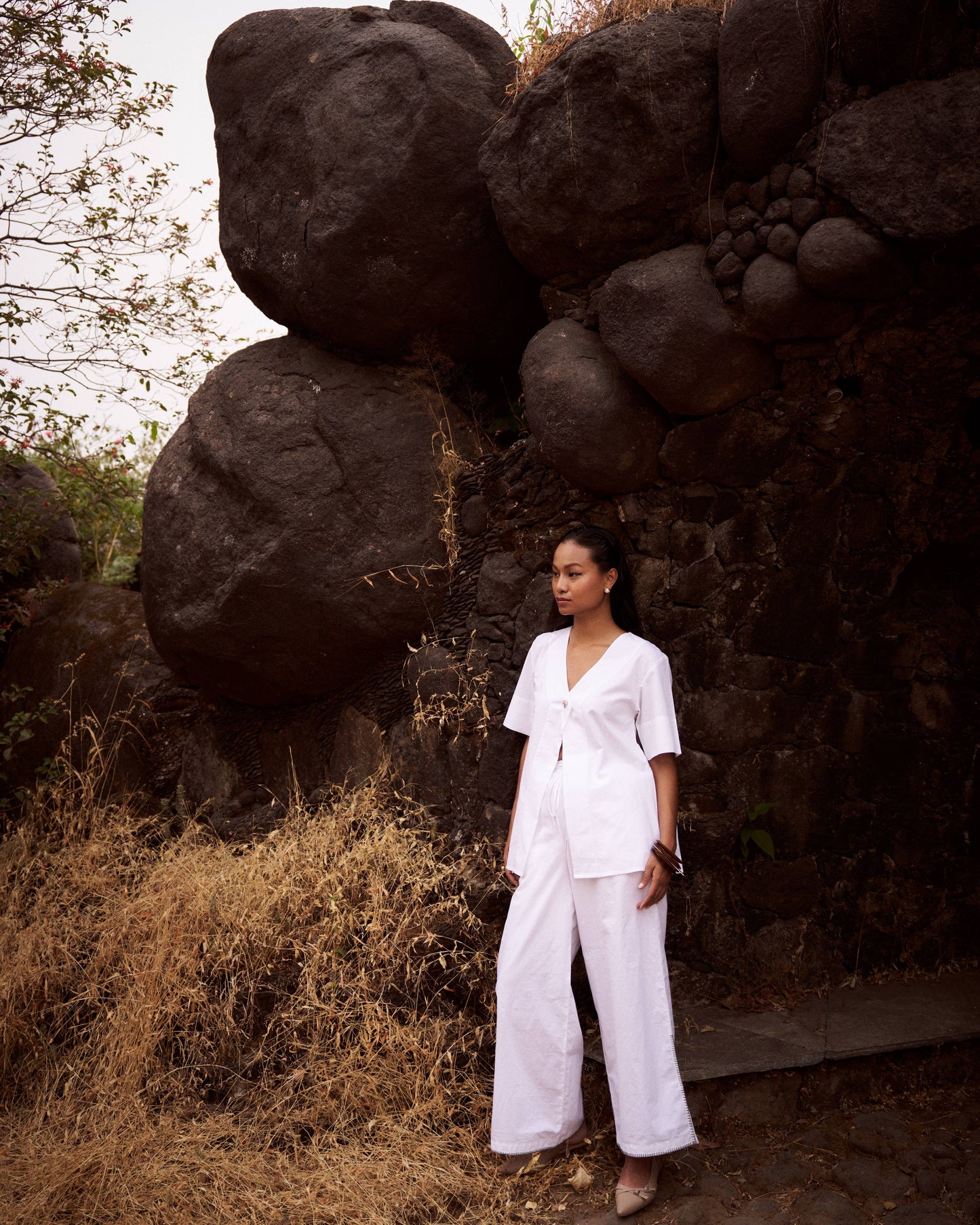 Cute As a Button Overlay Top + Fresh Grass Breezy Pants