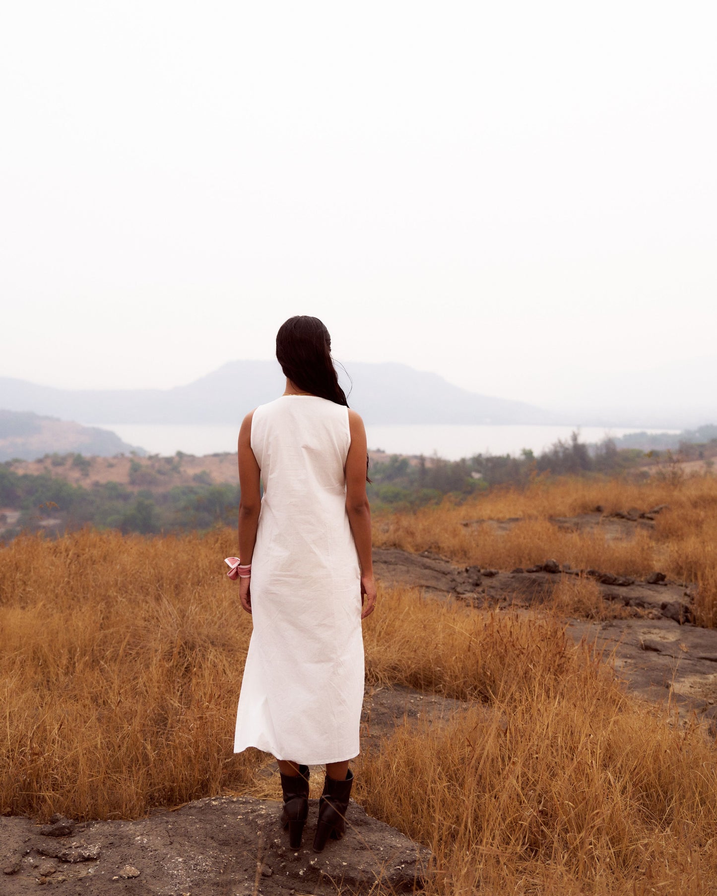 Blooming Springs Long Slit Dress