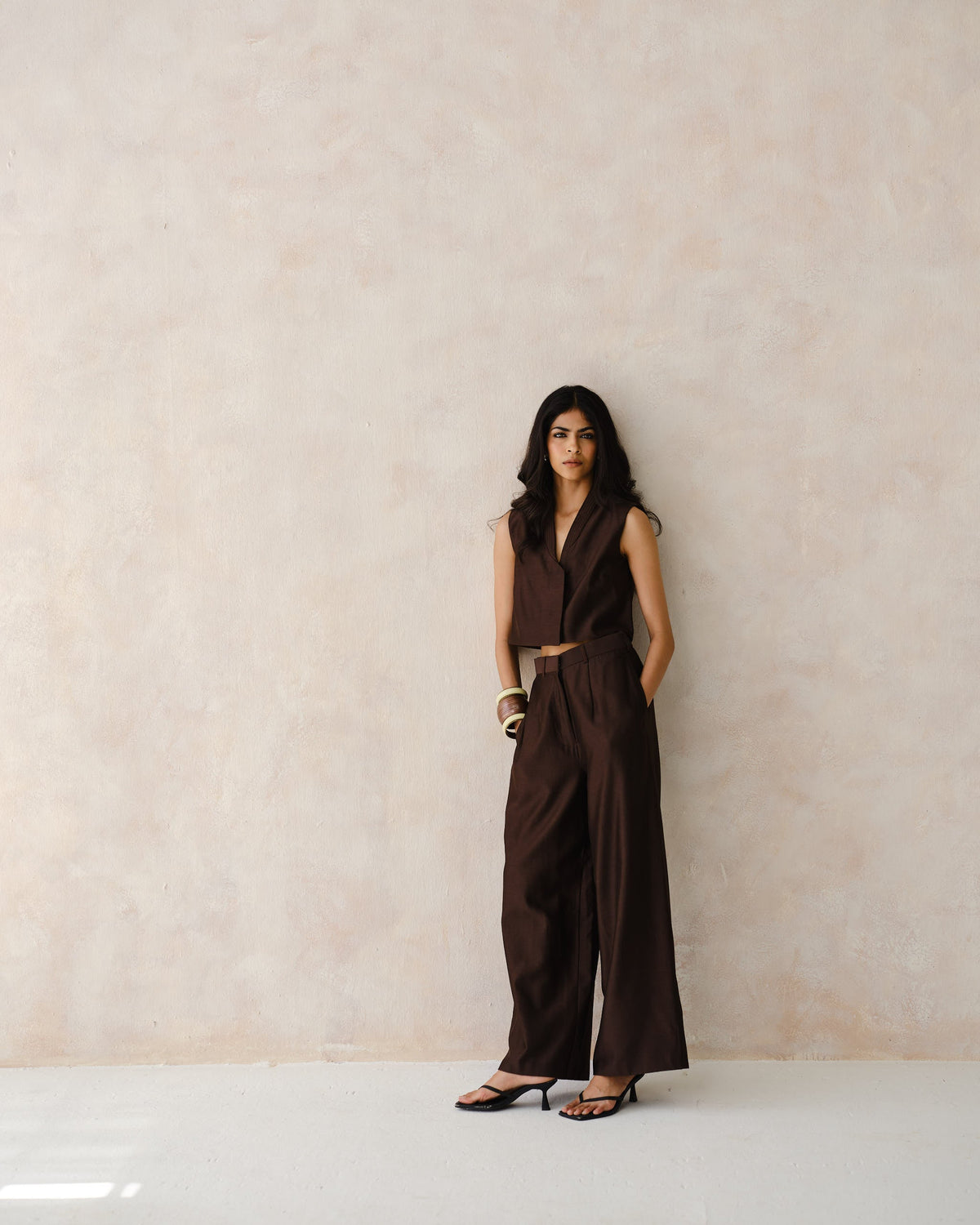 Mora Laad Brown layered separates from RECAST