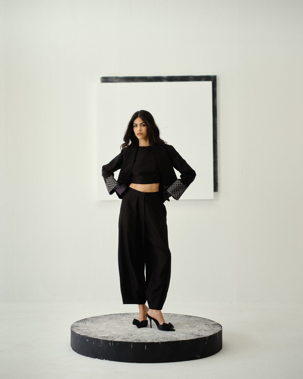 Mora Bidri Noir layered look from RECAST