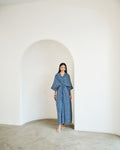 Confluence Dress - Rain Dot Indigo