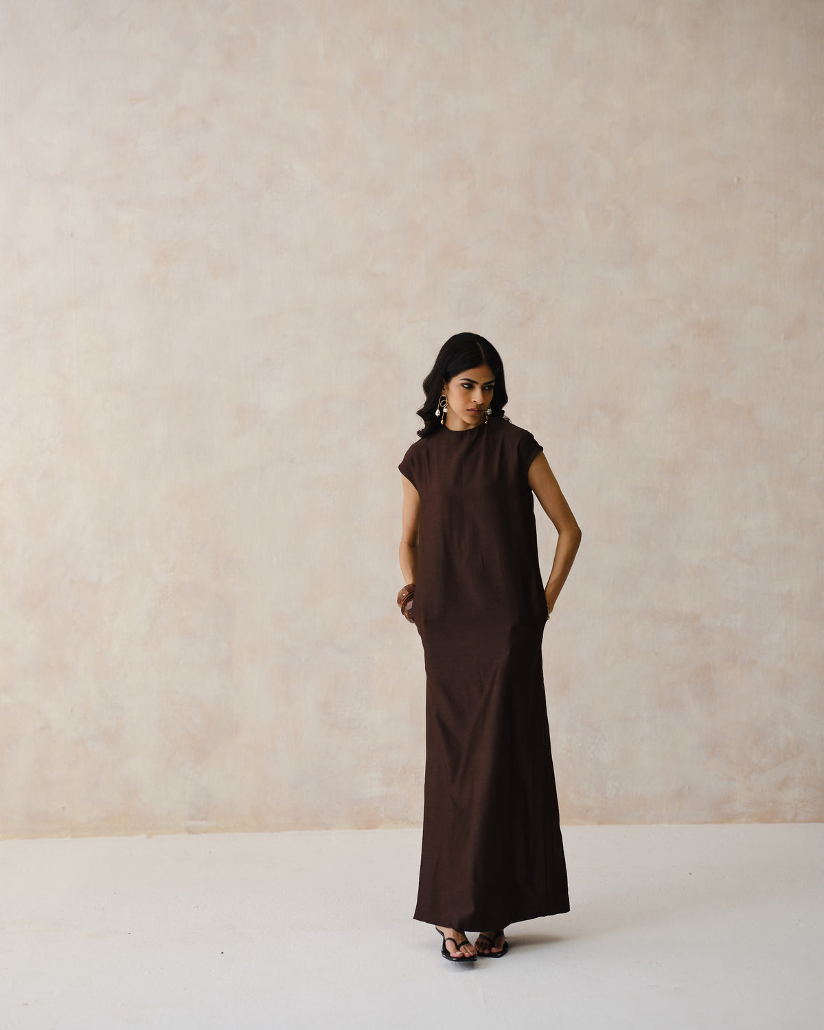 COLUMN - Laad Brown Dress