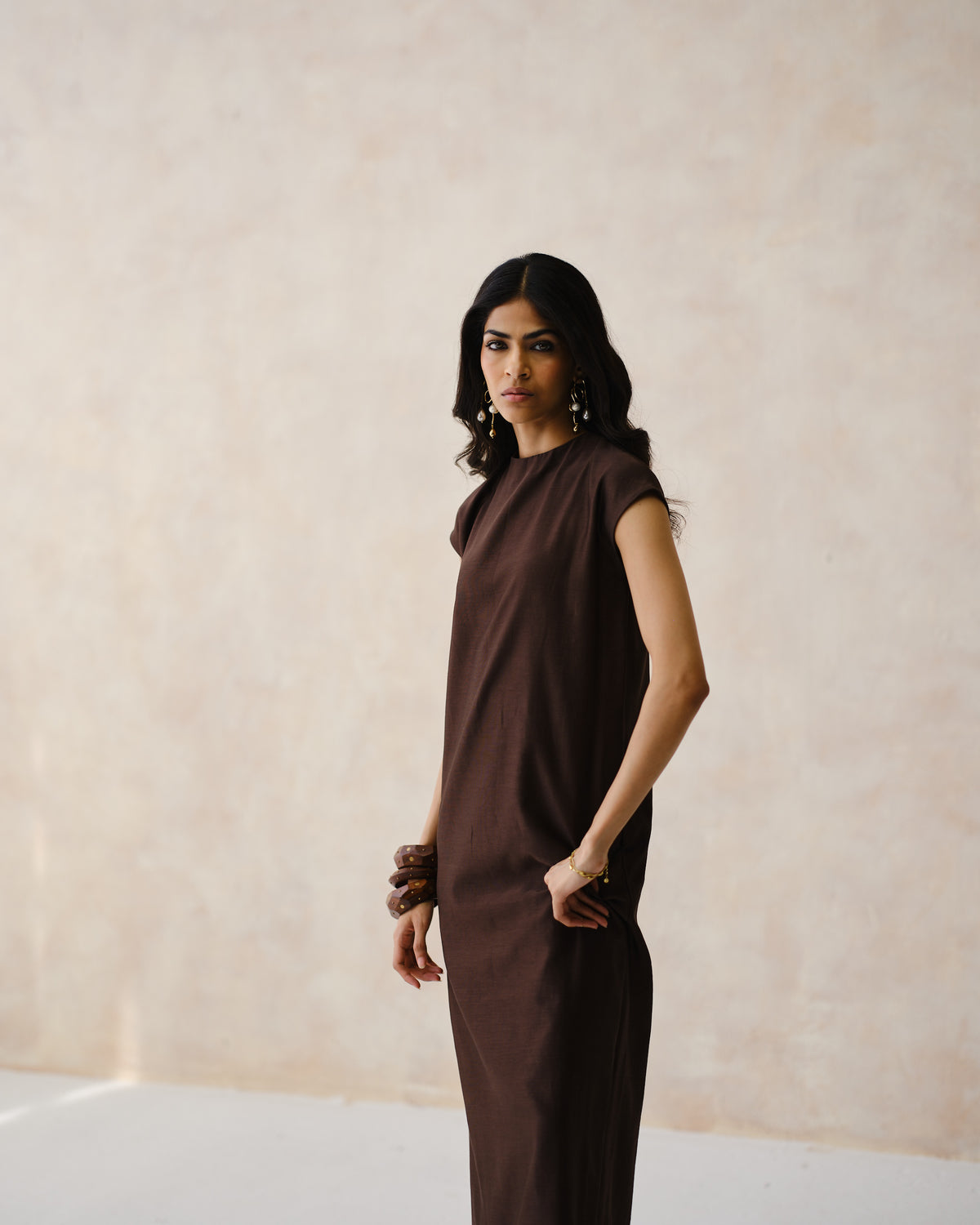 COLUMN - Laad Brown Dress