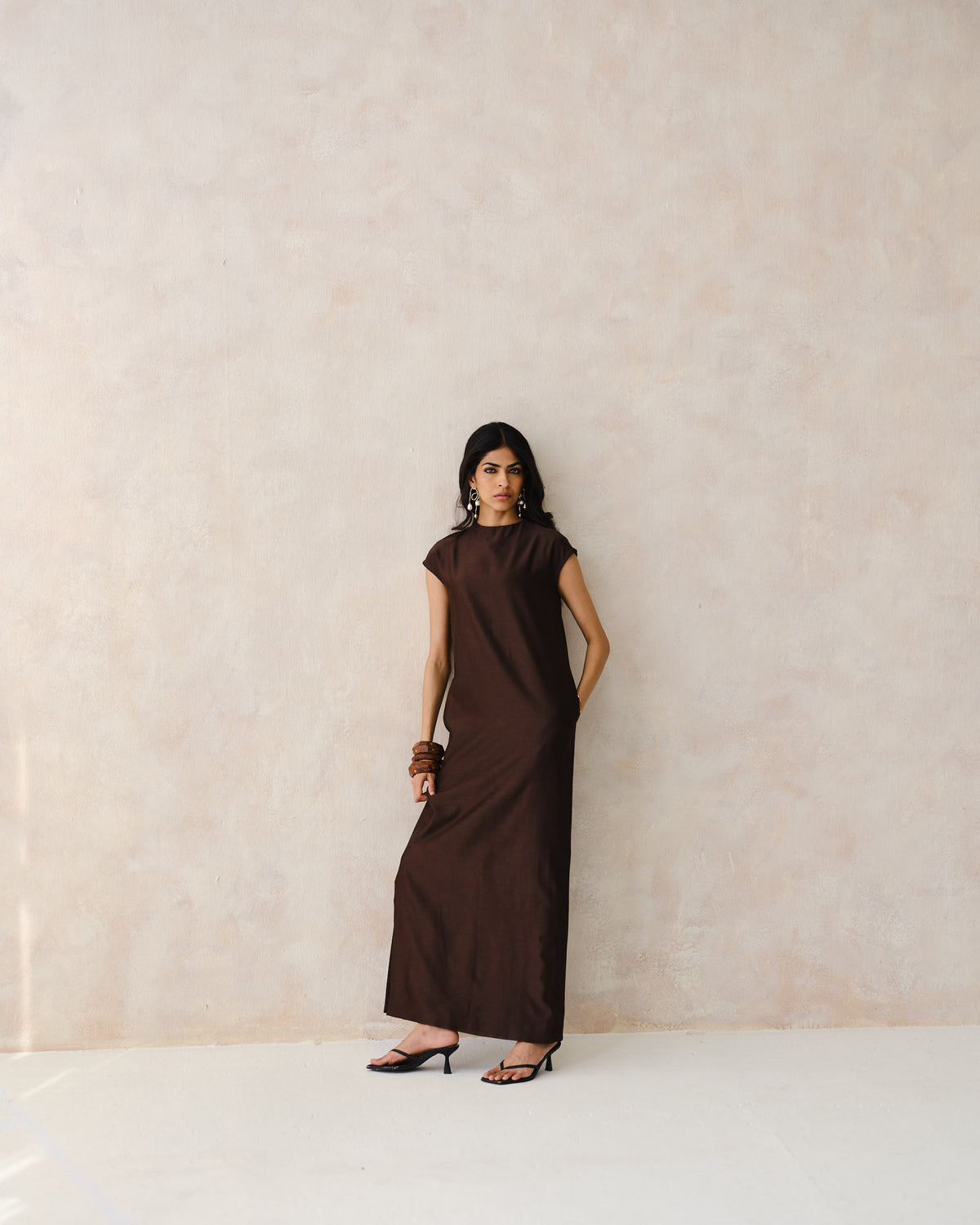 COLUMN - Laad Brown Dress