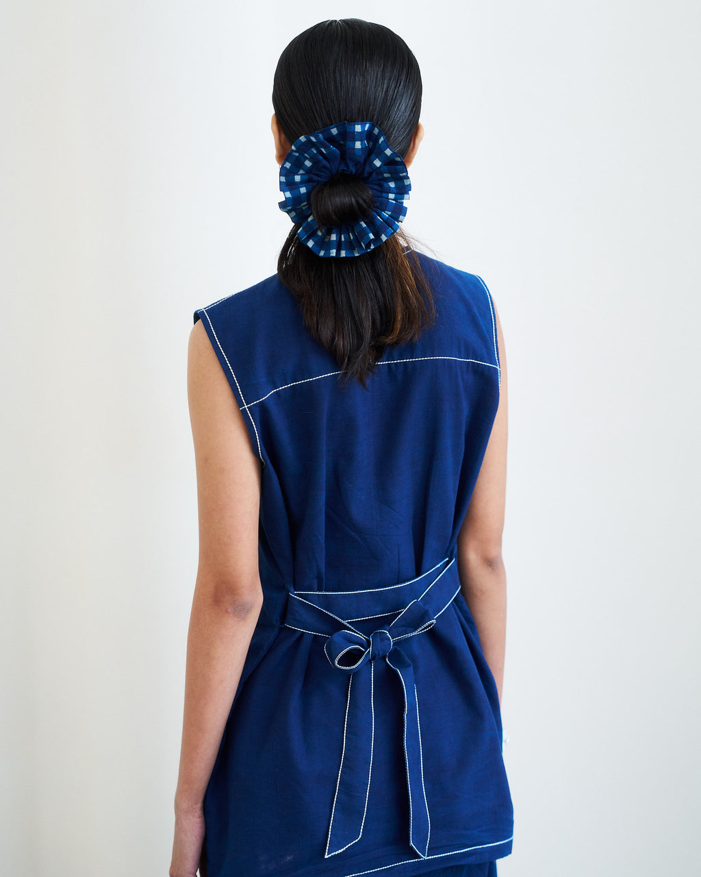 Belted Utility Shirt - Indigo Vat