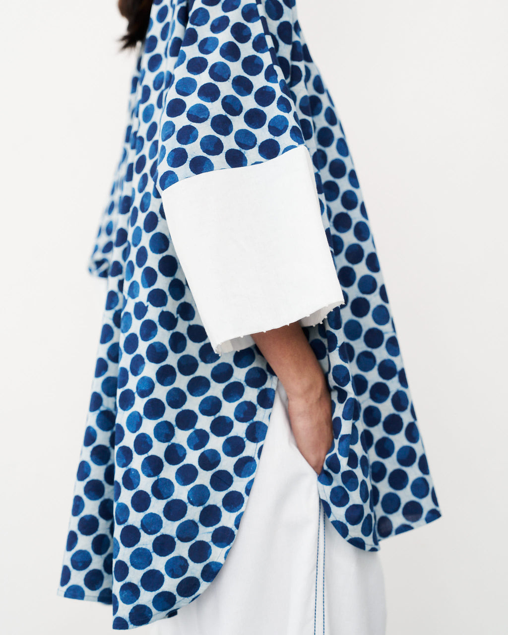 Atelier Shirt - Rain Dot Indigo