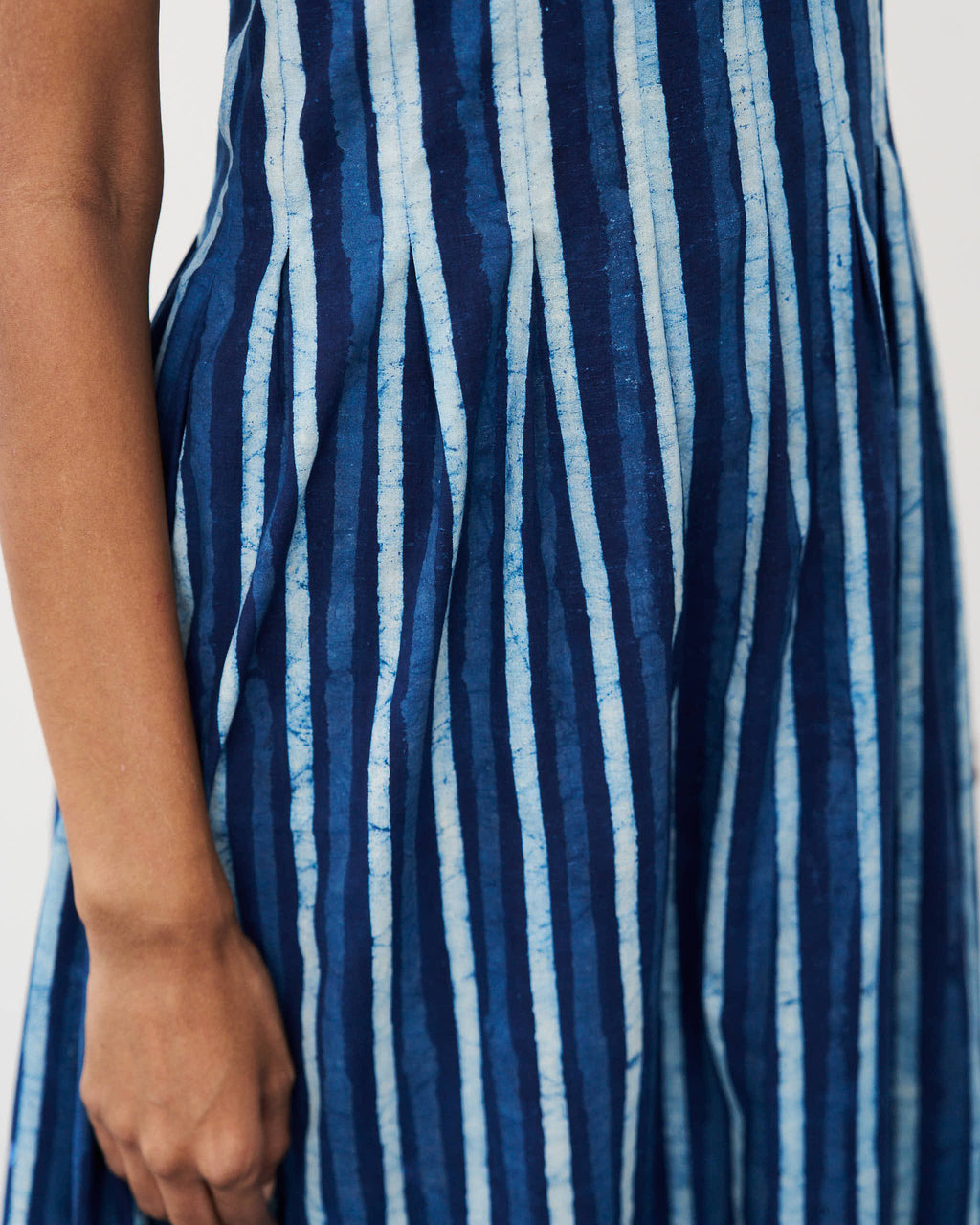 Canal Dress - Riverline Stripe Indigo