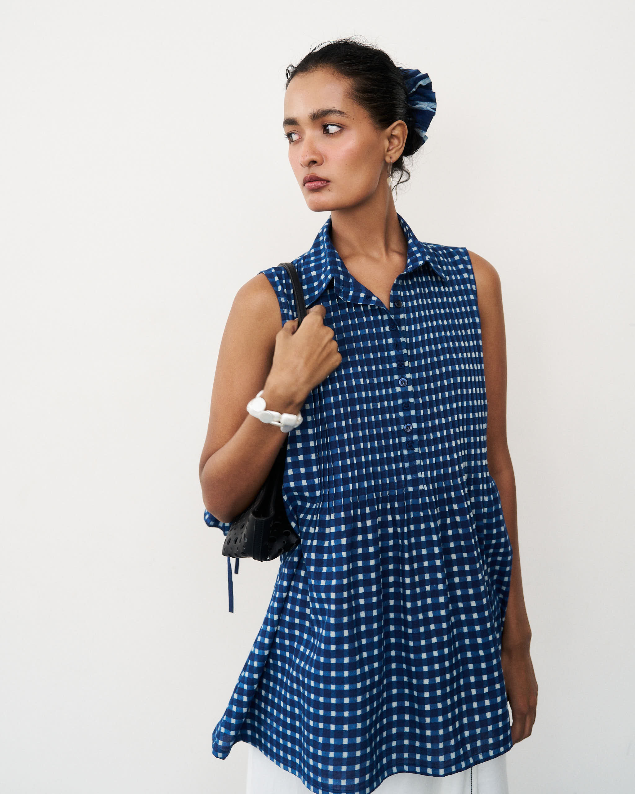 Pin tuck tunic - Craft Mark Gingham