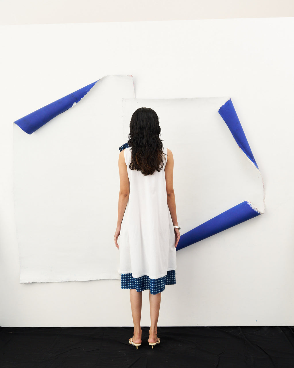 Everyday Dress - Pristine White with Craft Mark Gingham