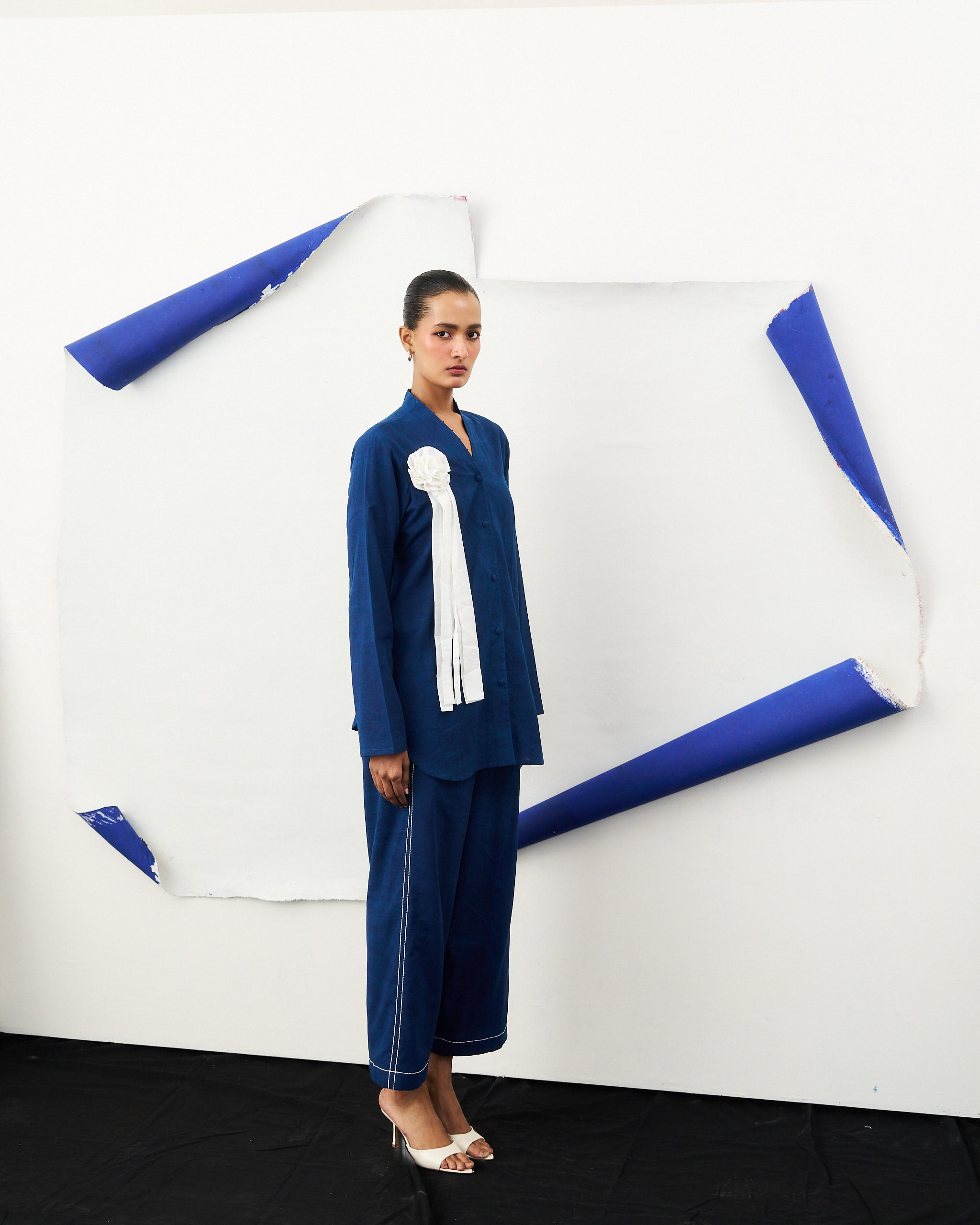 Easy Pull-on Trouser - Indigo Vat