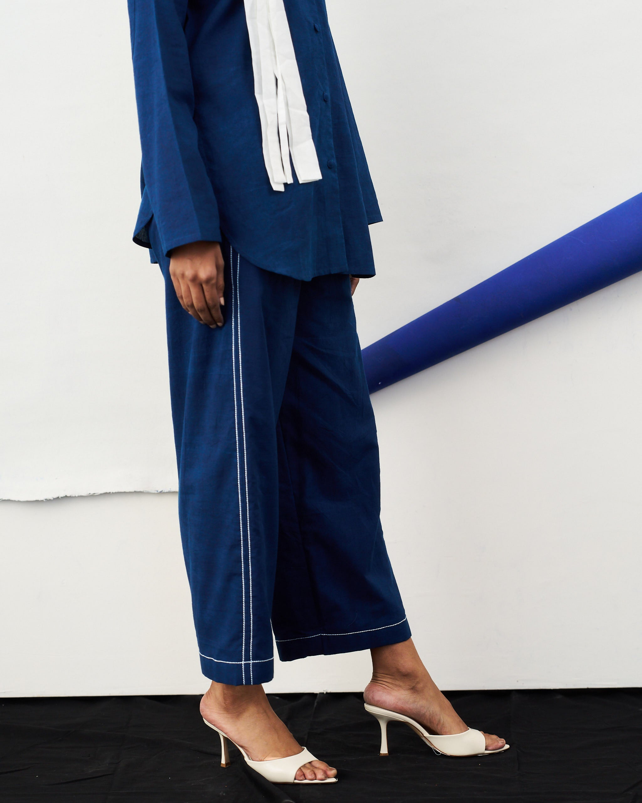 Easy Pull-on Trouser - Indigo Vat
