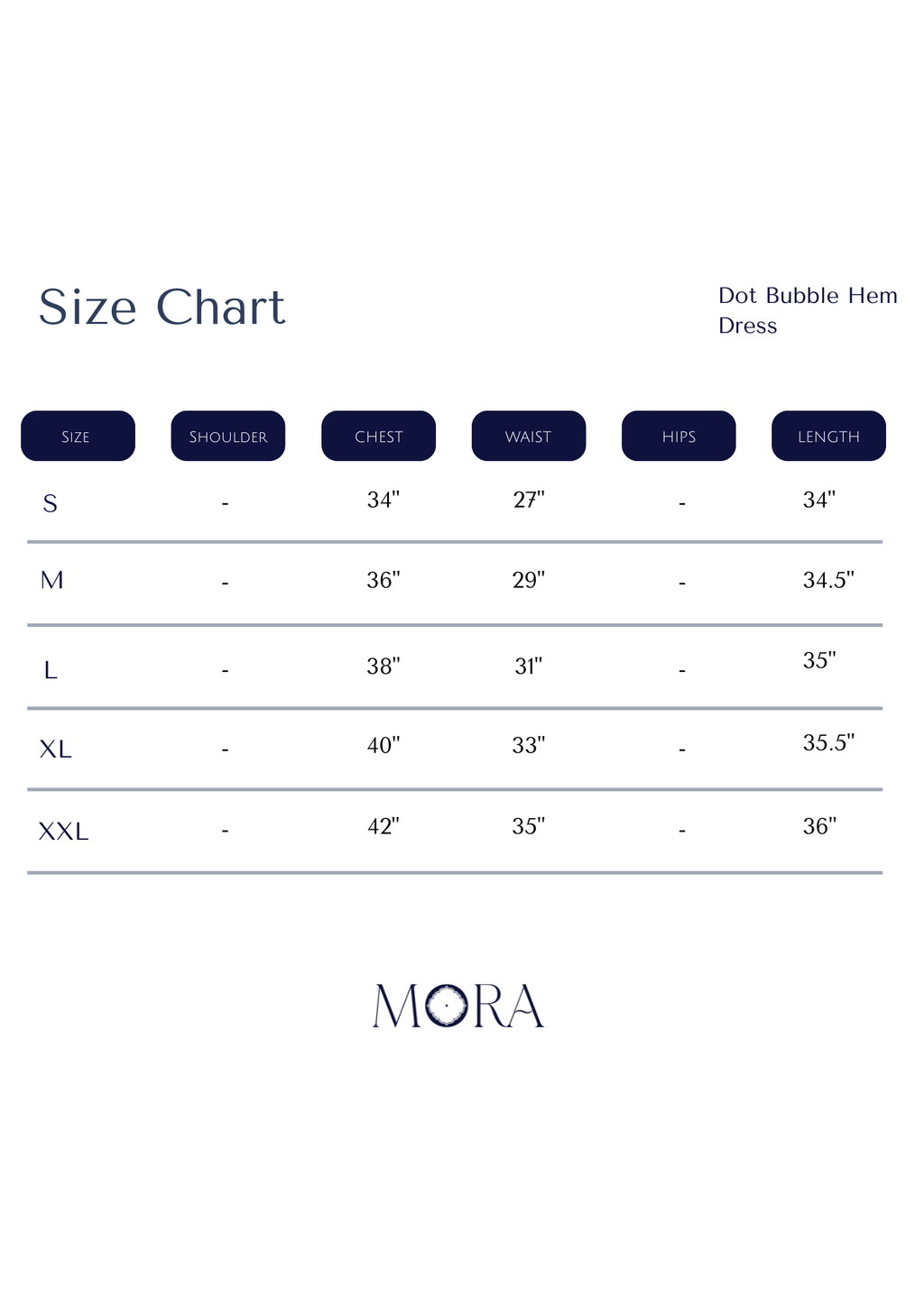 Bubble Hem Dress - Rain Dot Indigo