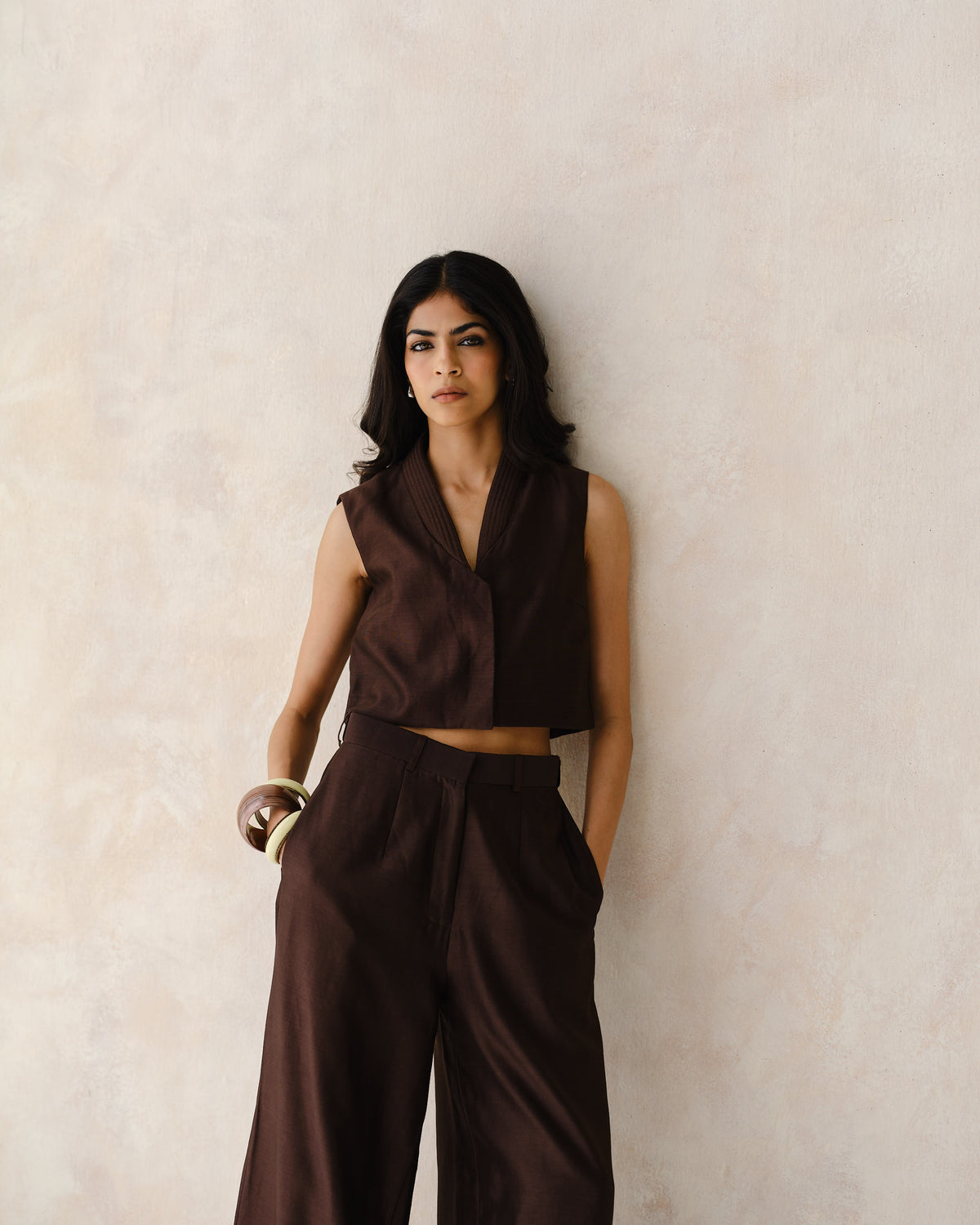 VOLUME - Laad Brown Trouser