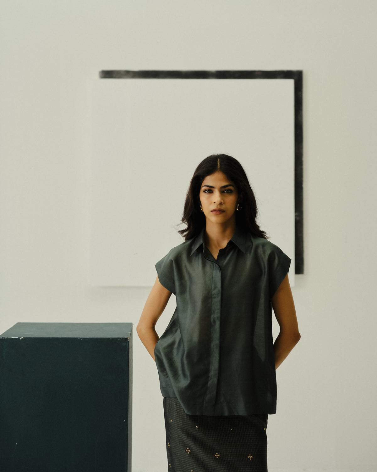 FRAME - Dakhni Green Shirt
