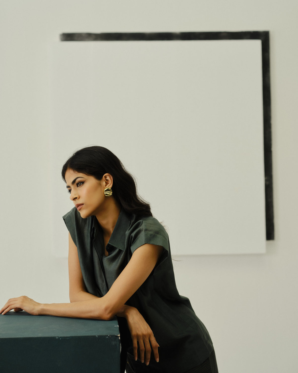 FRAME - Dakhni Green Shirt