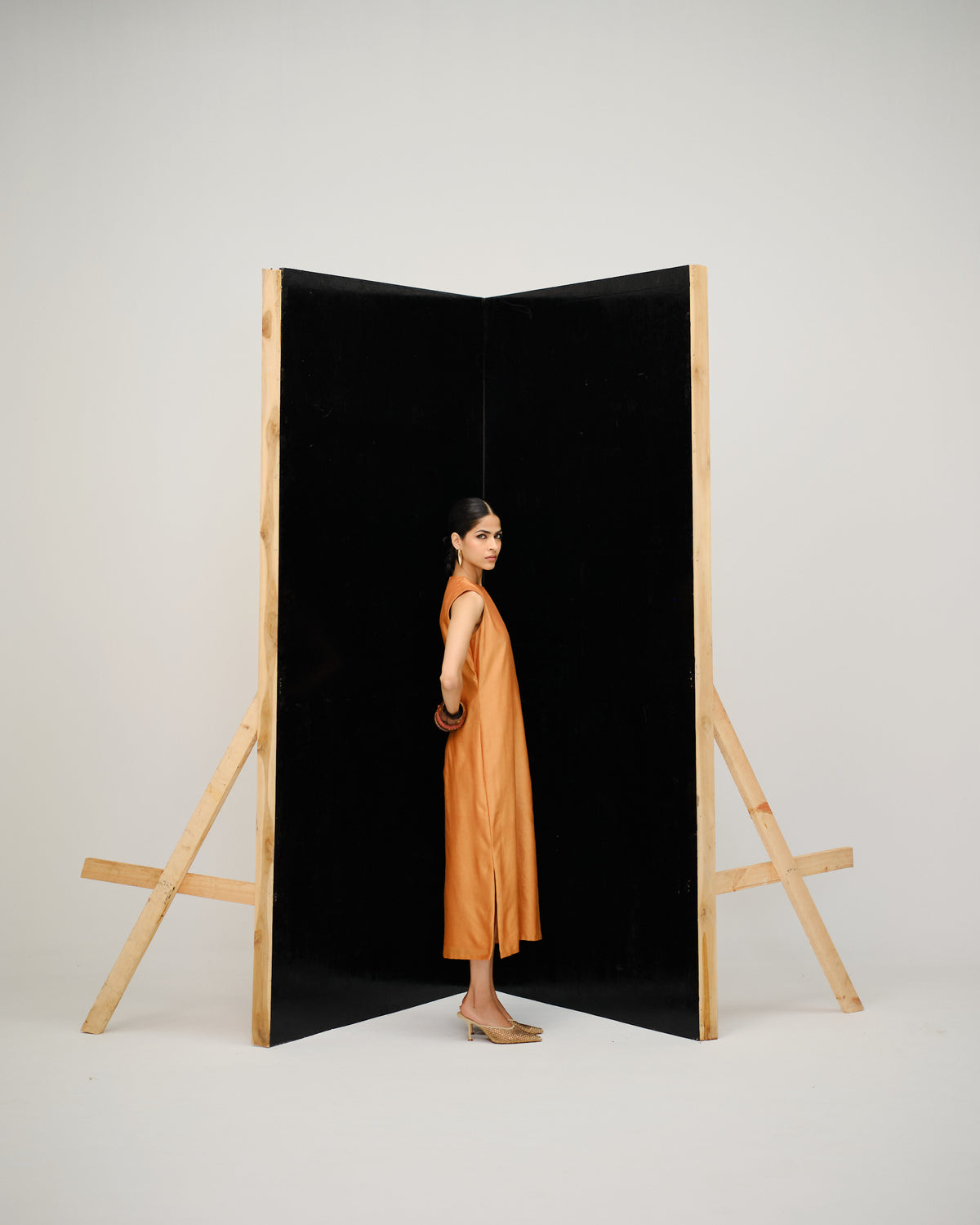 TRACE - Irani Chai Column Dress