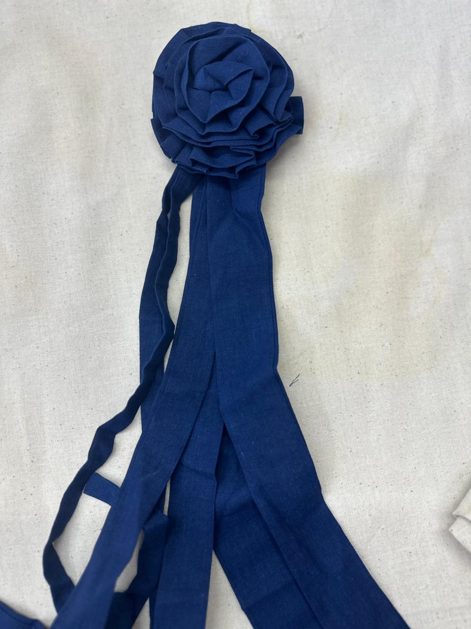 Fabric Flower - Indigo Vat