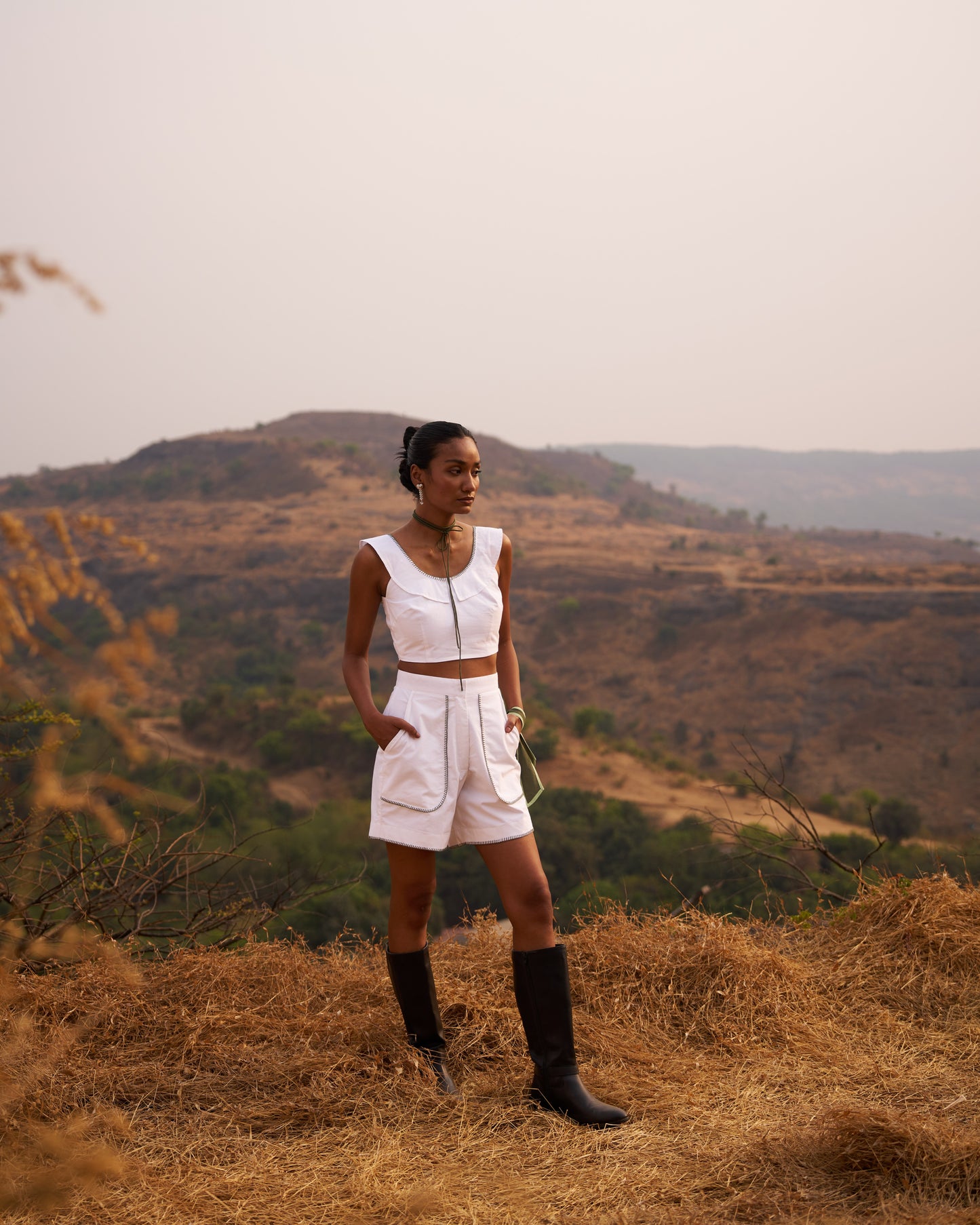 Fresh Grass Cropped Top + Fresh Grass Summer Shorts