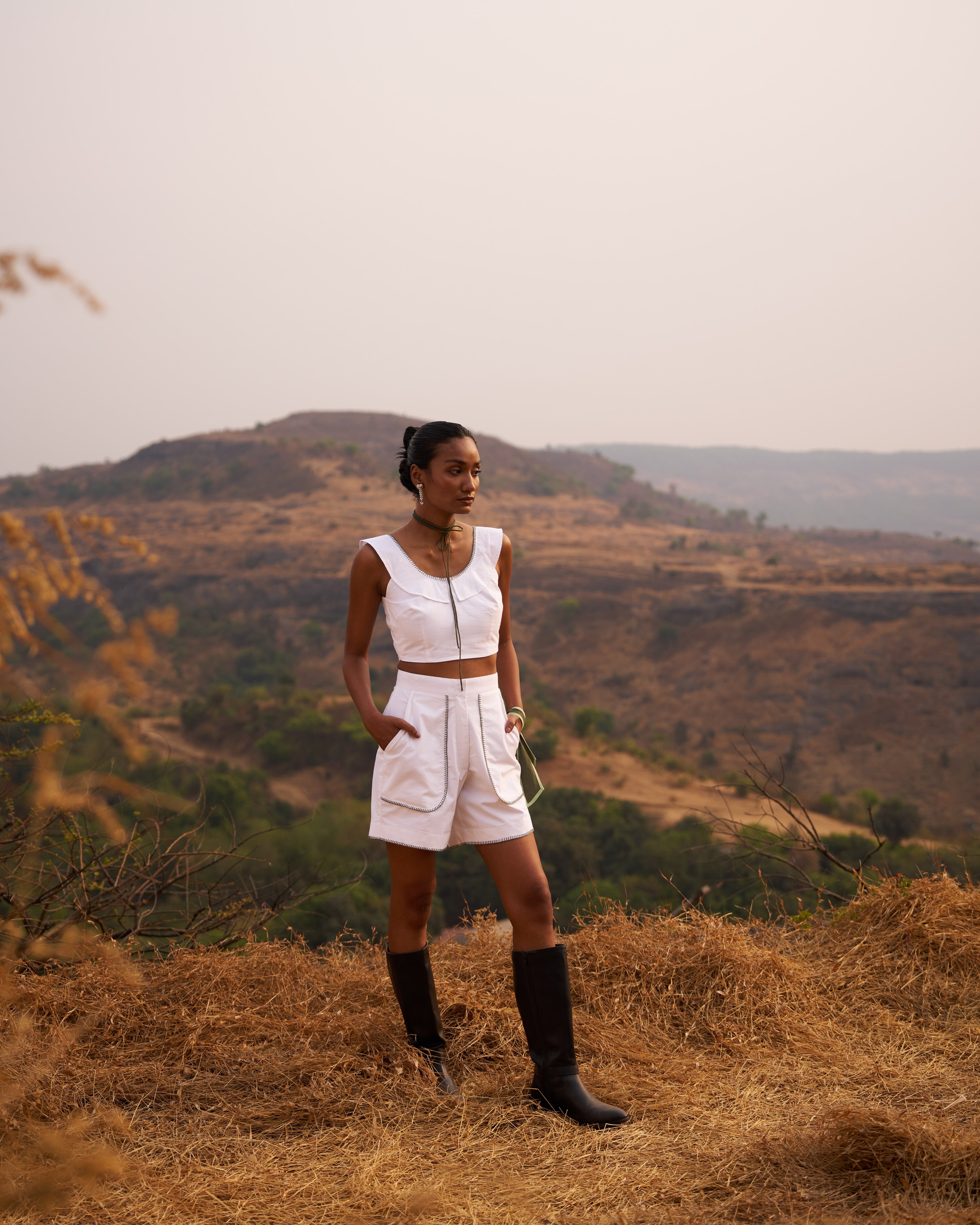 Fresh Grass Cropped Top + Fresh Grass Summer Shorts