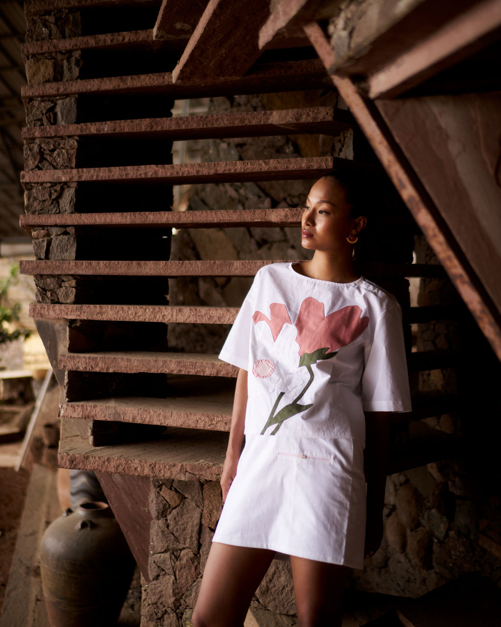 Spring Bloom Top + Cute As a Buton Mini Skirt
