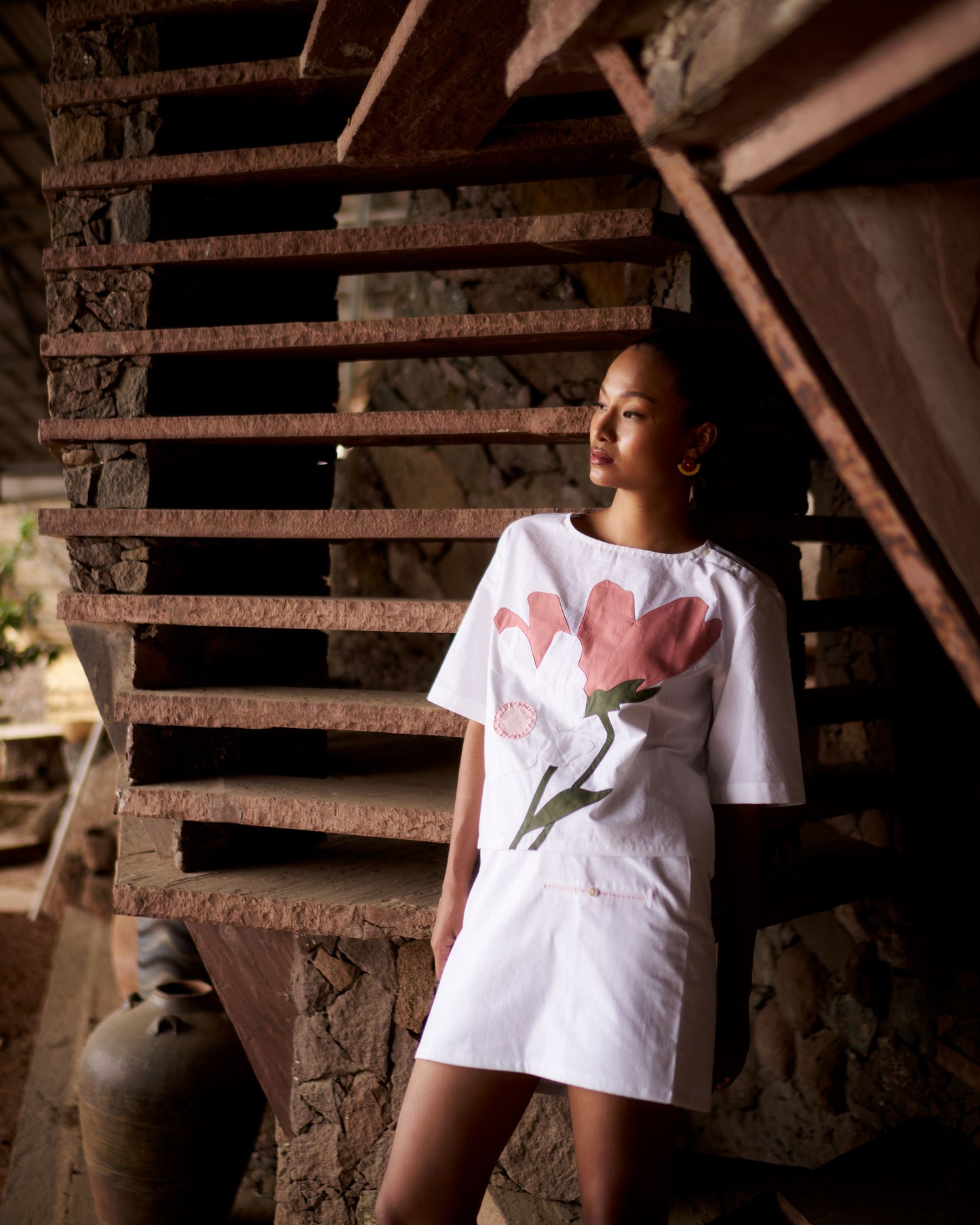 Spring Bloom Top + Cute As a Buton Mini Skirt