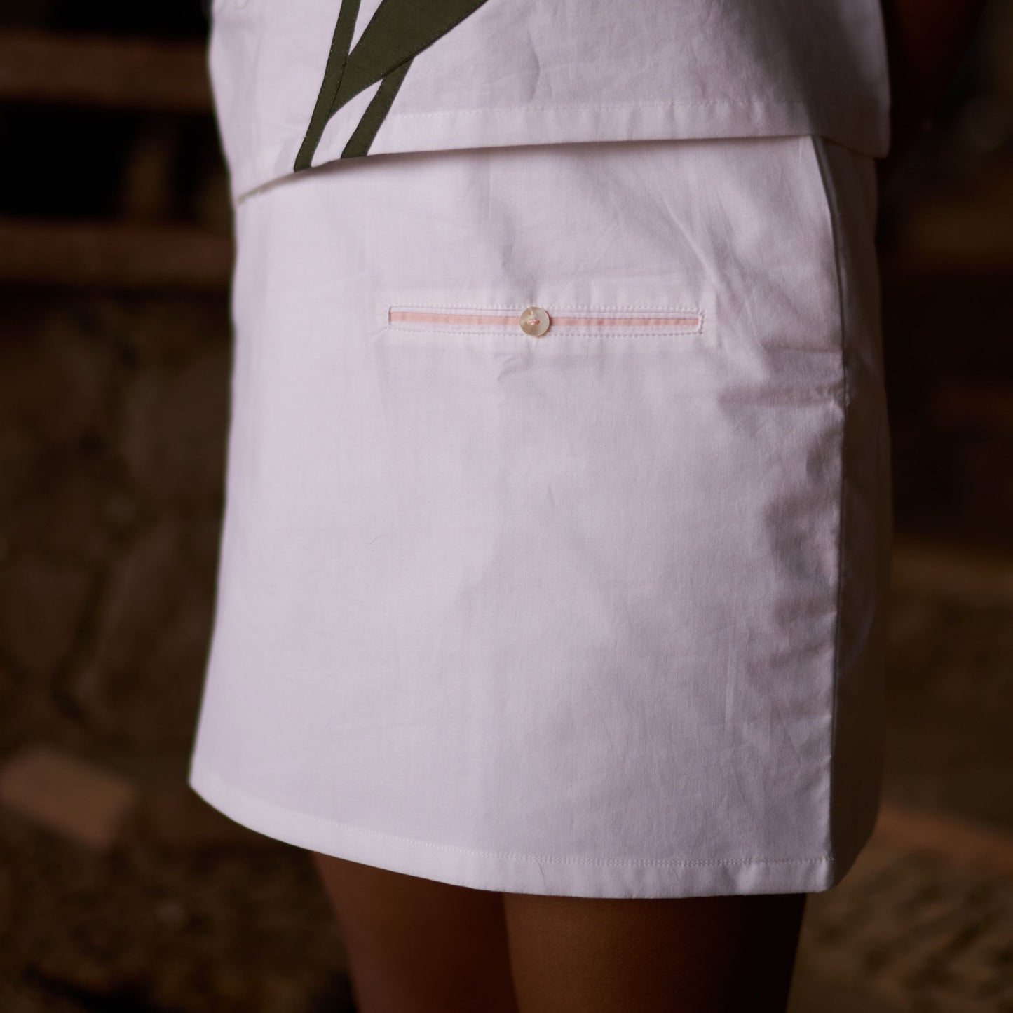 Summer Shadows Slip On Tunic + Cute As a Button Mini Skirt