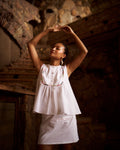 Cute As a Button Peplum Top + Cute As a Button Mini Skirt