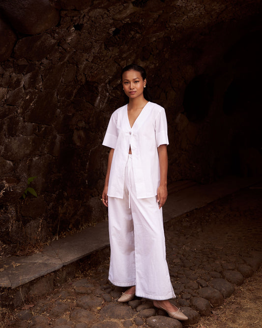 Cute As a Button Overlay Top + Fresh Grass Breezy Pants