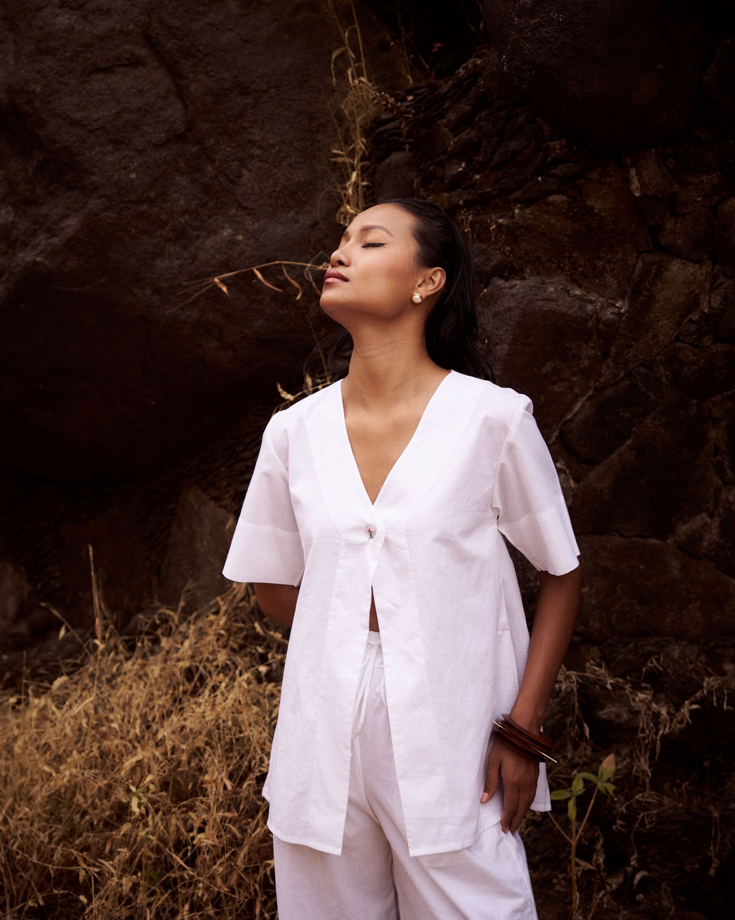 Cute As a Button Overlay Top + Fresh Grass Breezy Pants