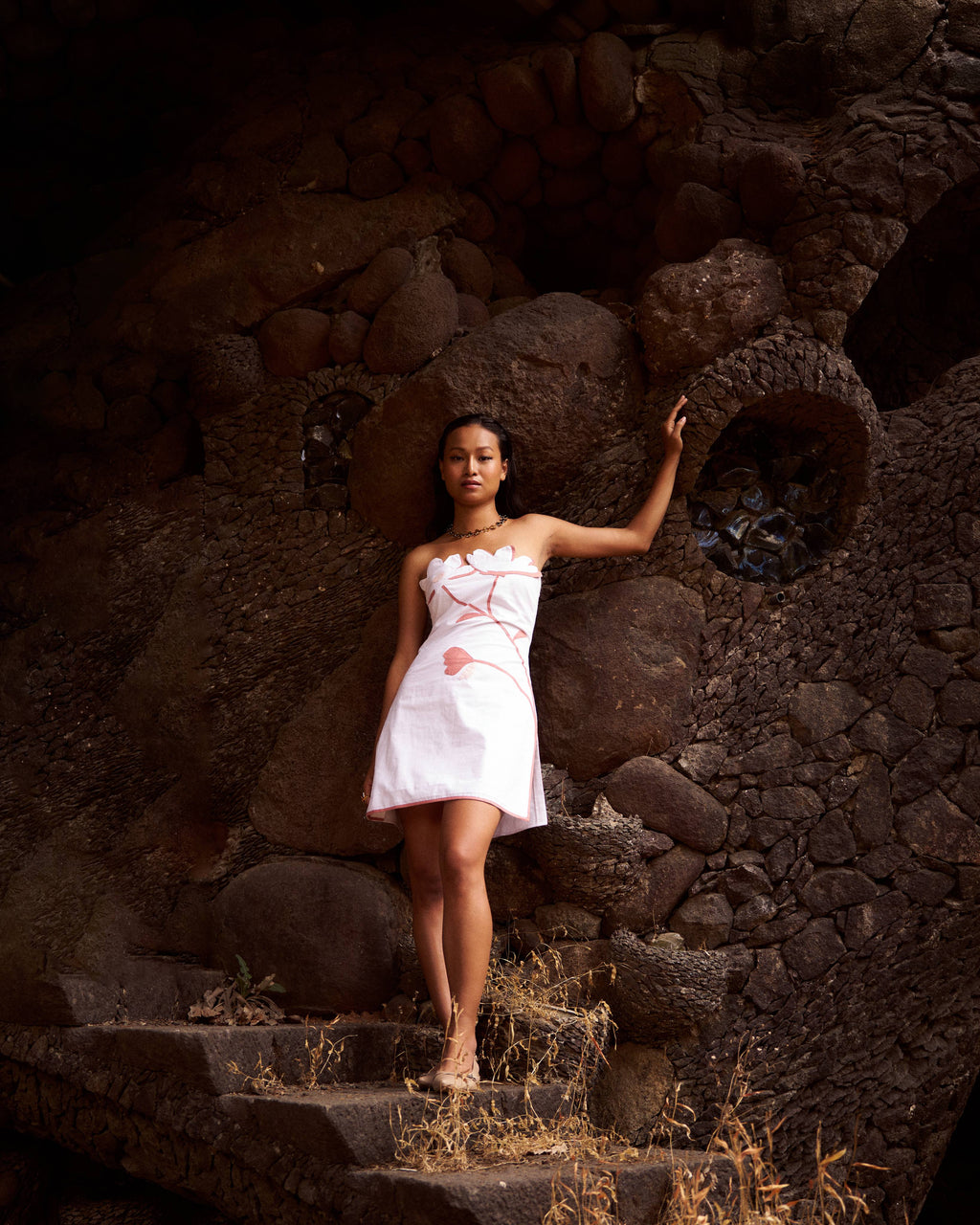 Spring Bloom Straples Mini Dress