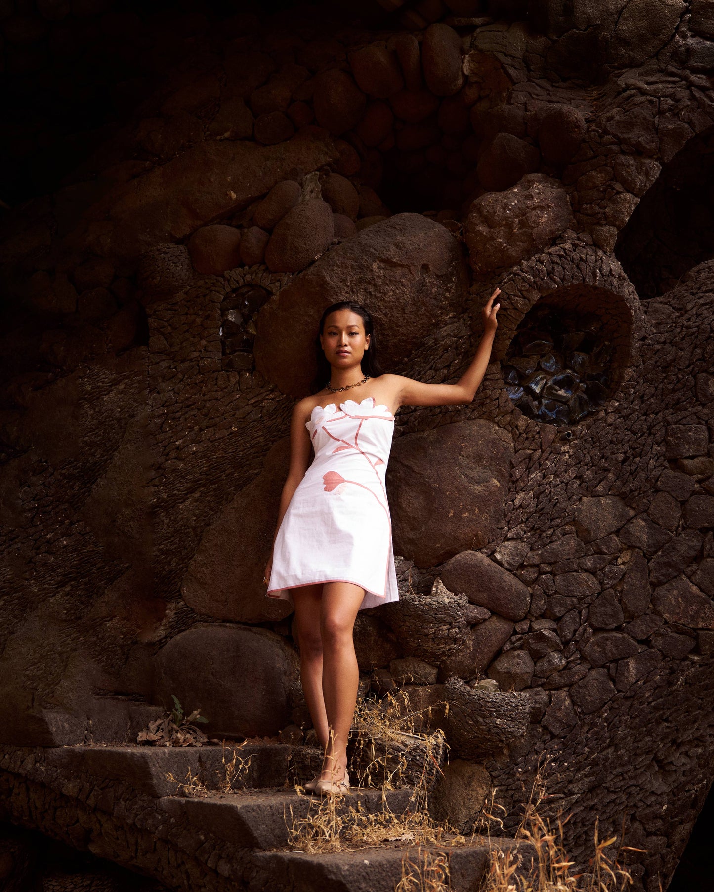 Spring Bloom Straples Mini Dress