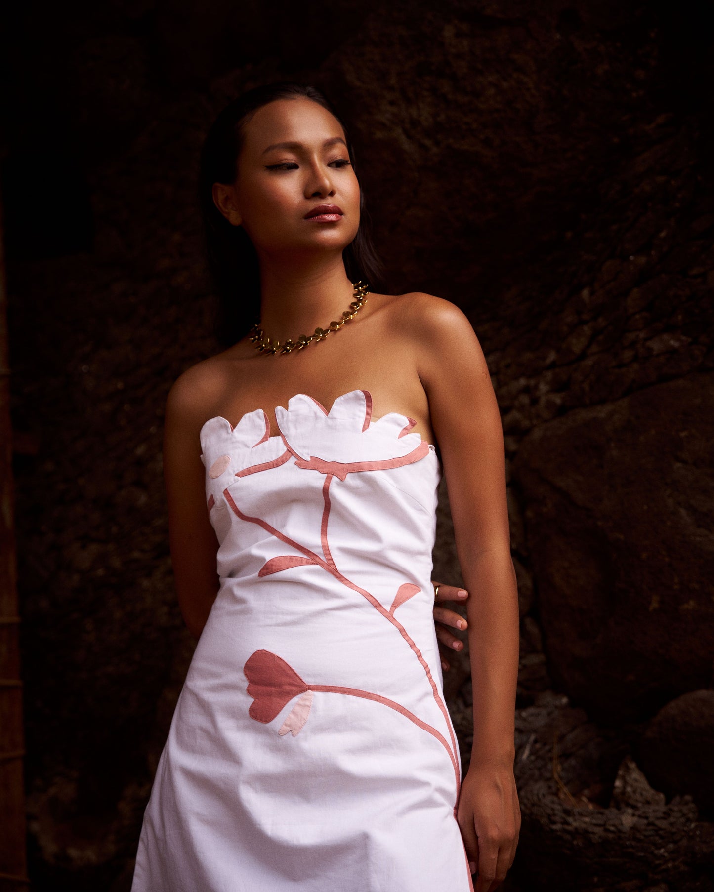 Spring Bloom Straples Mini Dress