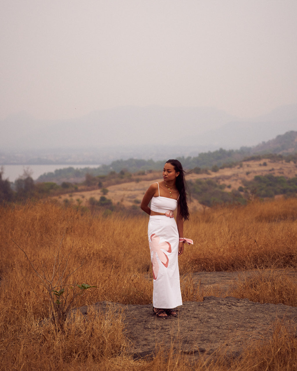 Blooming Bralette Top + Full Bloom Maxi skirt