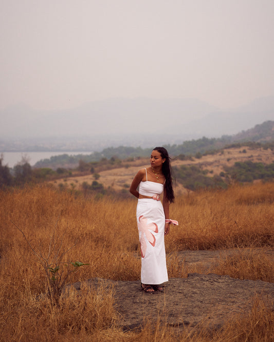 Blooming Bralette Top + Full Bloom Maxi skirt