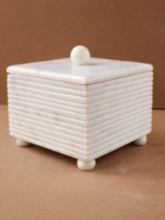 Stripes Box - White