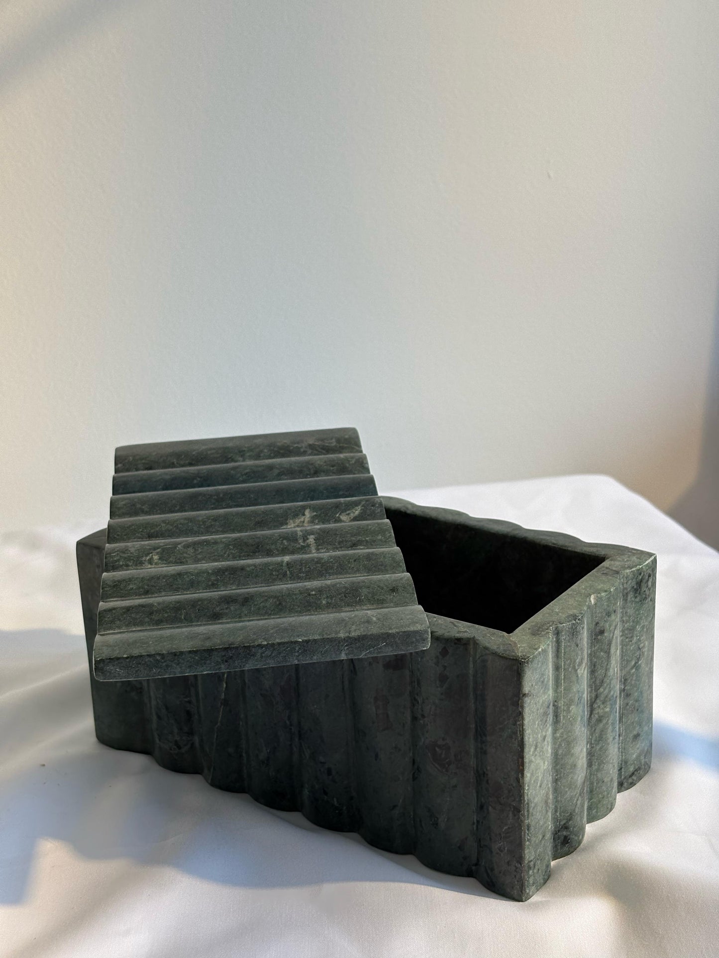 Wave Textured Box - Green